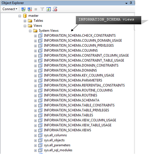 SQL Server : what is INFORMATION_SCHEMA Views