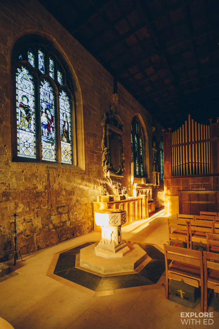 Inside The Holy Trinity Church in Bradford-on-Avon