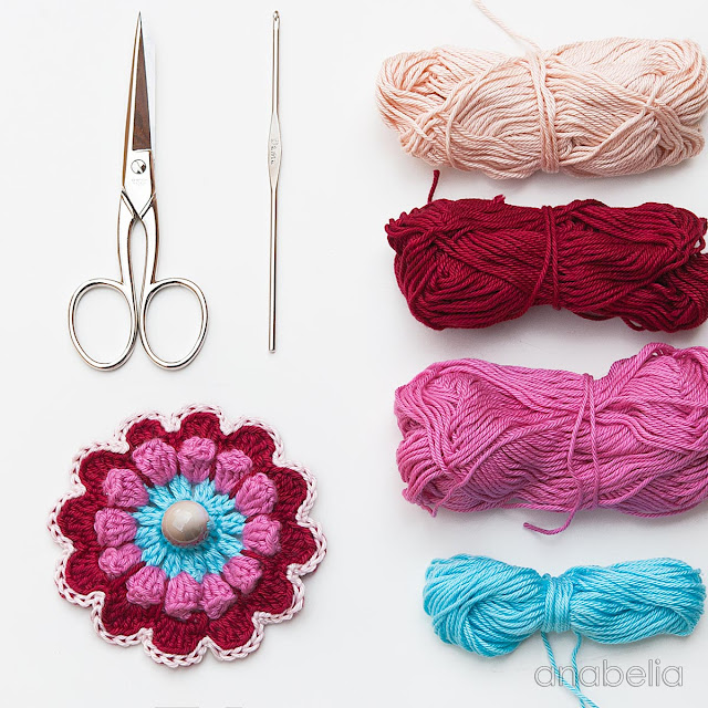 Flower crochet motif 2 by Anabelia Craft Design Flower crochet motif 2 by Anabelia Craft Design