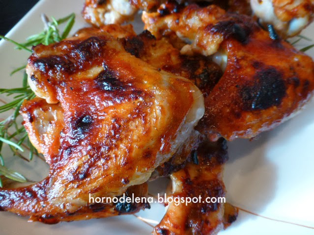 Alitas de pollo al ketchup
