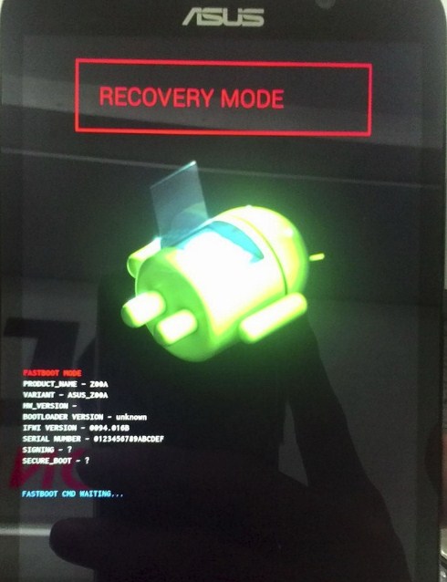 Asus T00j Fastboot Mode