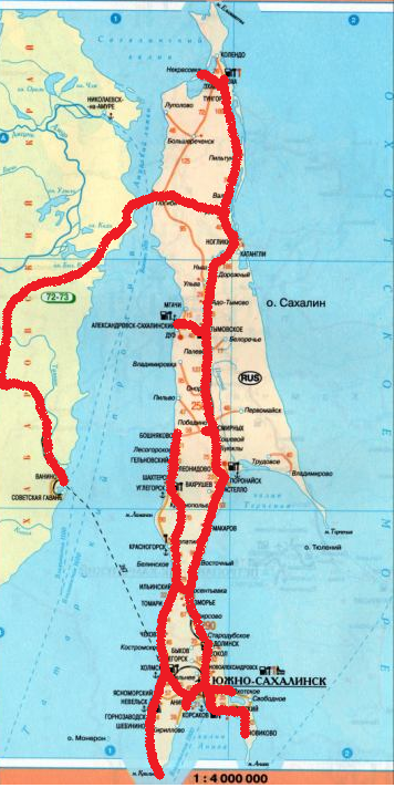 морские порты сахалина на карте. проект моста на сахалин на карте. на сахалин сколько на машине. владивосток сахалин маршрут. паром ванино остров сахалин.