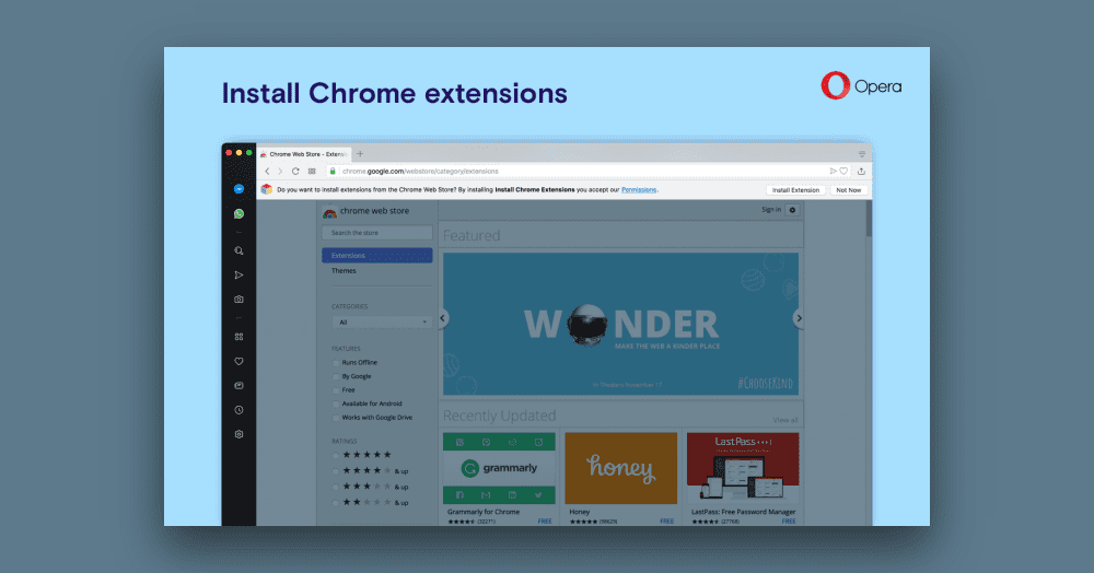 Instala extensiones de Chrome en Opera CompuTekni