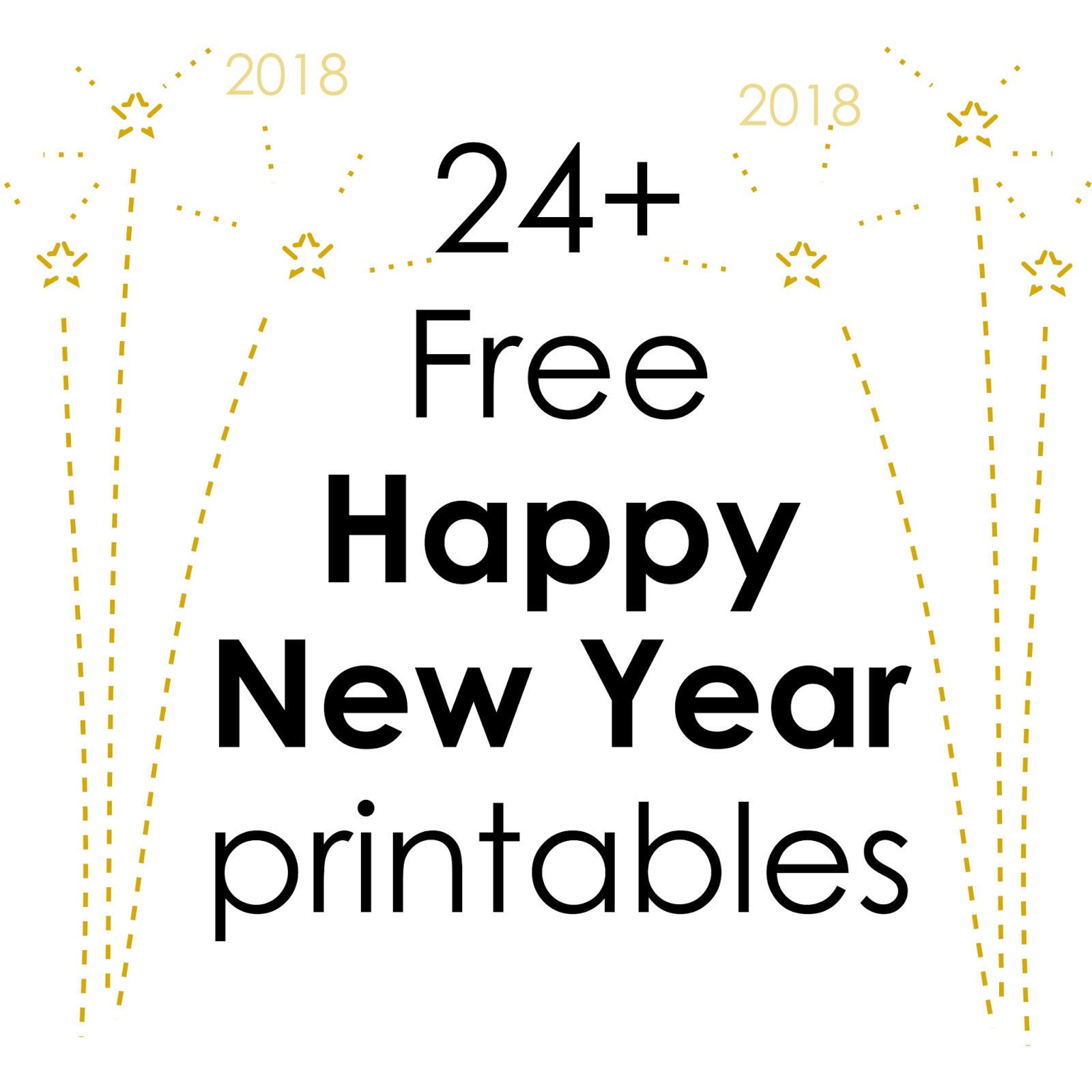 Free Printable Happy New Year 2024
