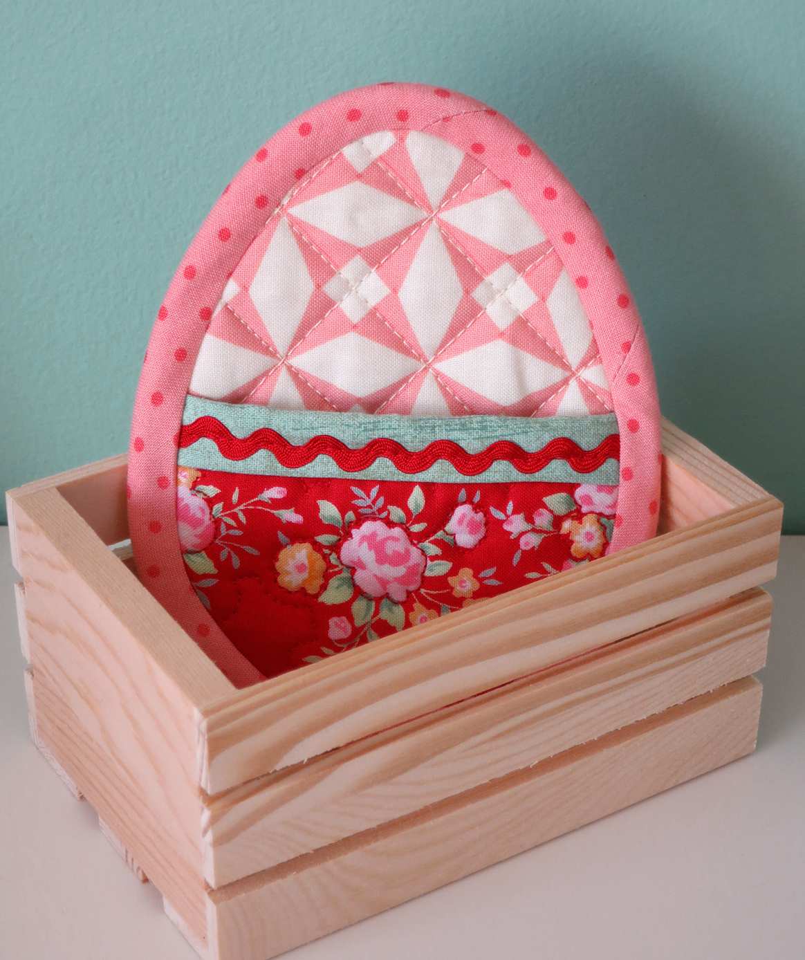 PatchworkPottery Chocolate Bunny