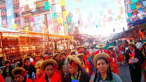 Fotos Comadres Bandeñitas de Tarija en el Carnaval de Oruro 2014