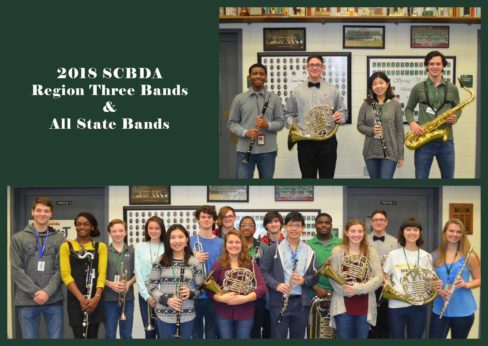 Viking Update 2018 SCBDA Region 3 Band & All State Band