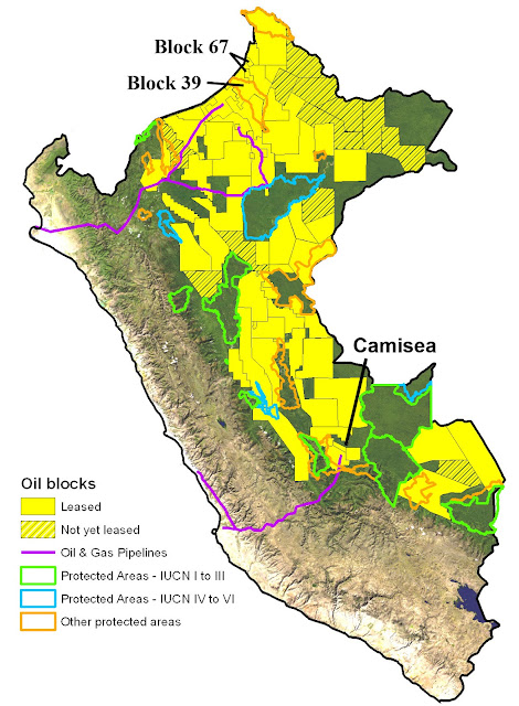 Image Attribute: Oil Blocks in Peru / Source: WesternAmazon.Org