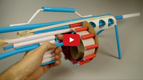 How To Draw A Machine Gun On Paper