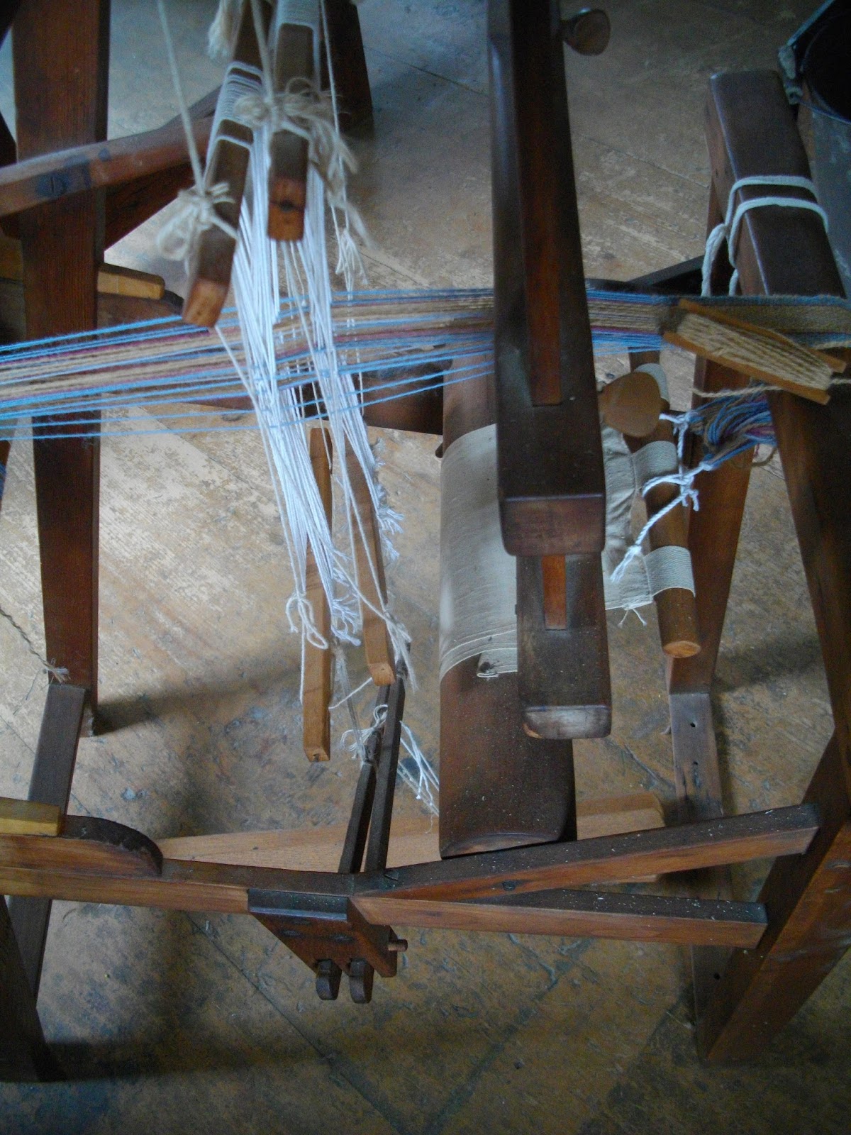 Reggie the Potter... and Tape Loom Weaver Details of Shaker Loom for