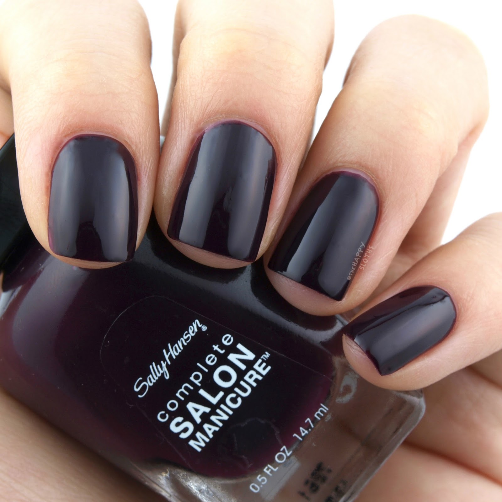 Sally Hansen Complete Salon Manicure Berry Chic Collection | Pat on the Black: Review and Swatches