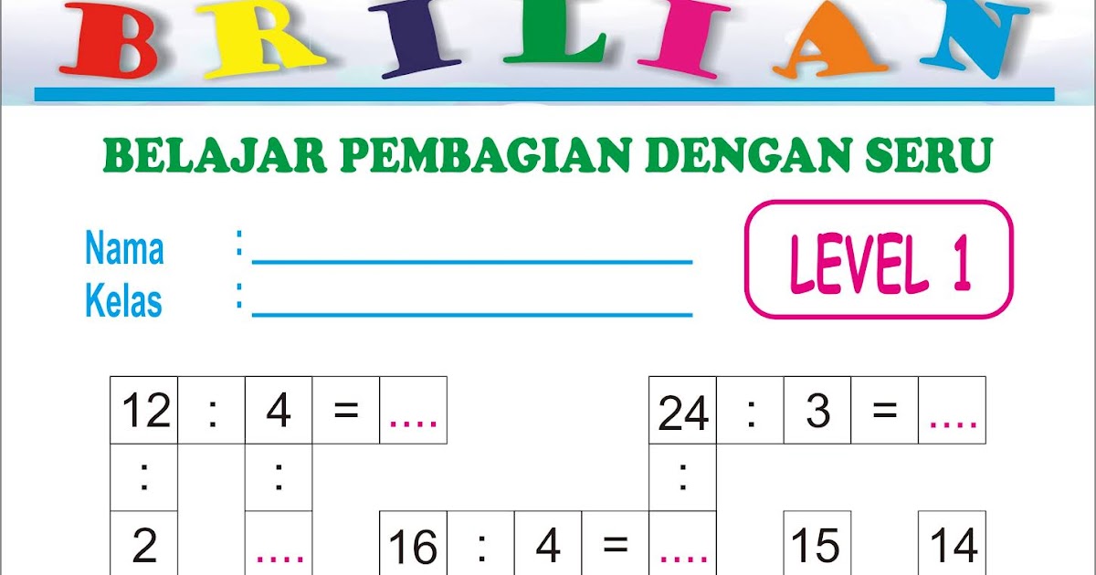 Soal Pembagian Seru Model Teka Teki Bang Pedia