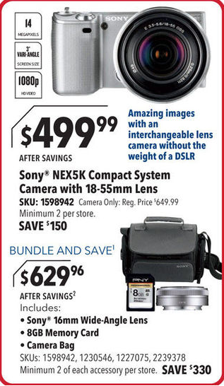 sony nex black friday deal