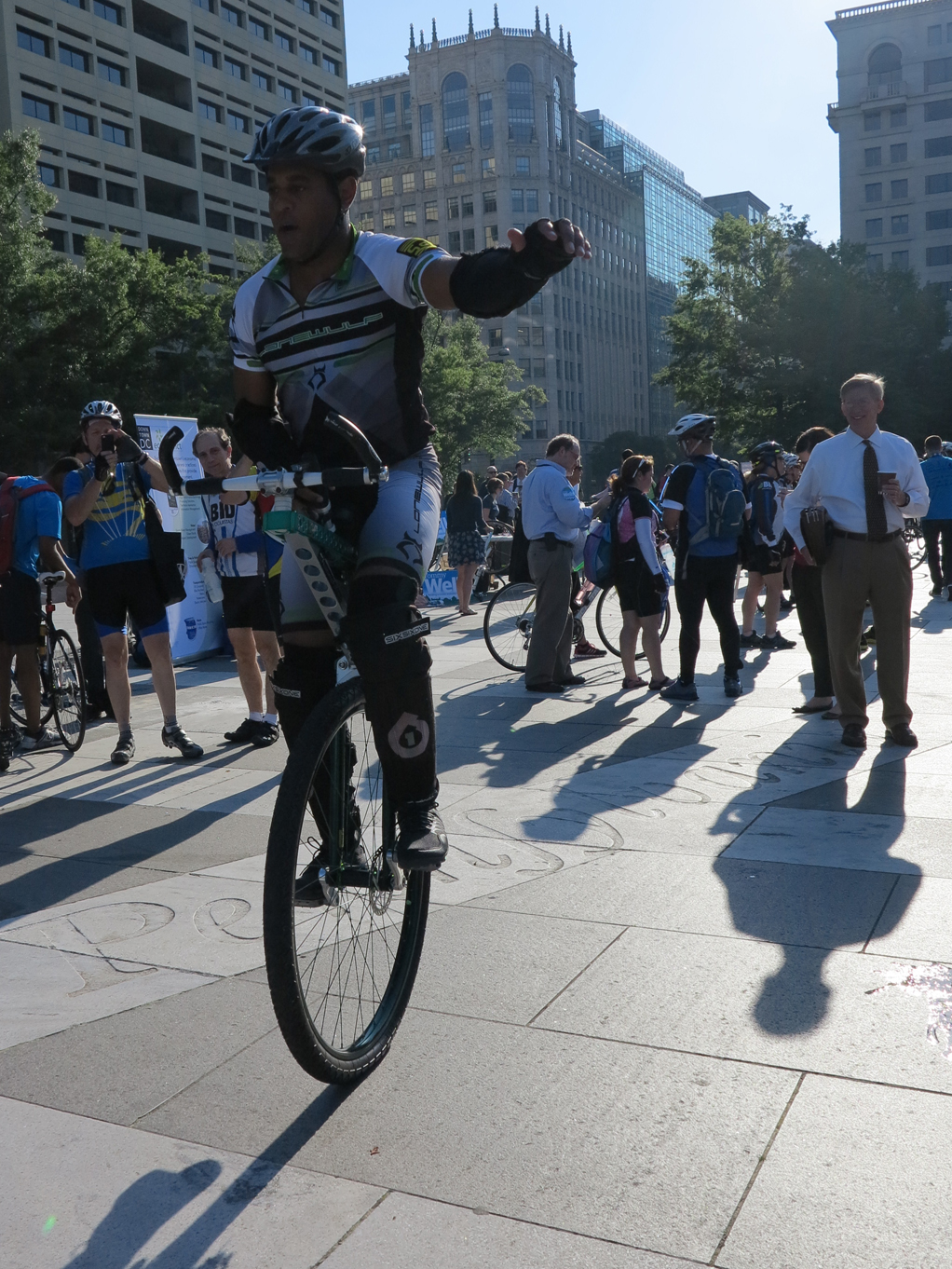 Unicycle at Bike to Work Day... something about the unicycle... it is