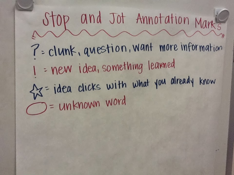 Stop And Jot Examples