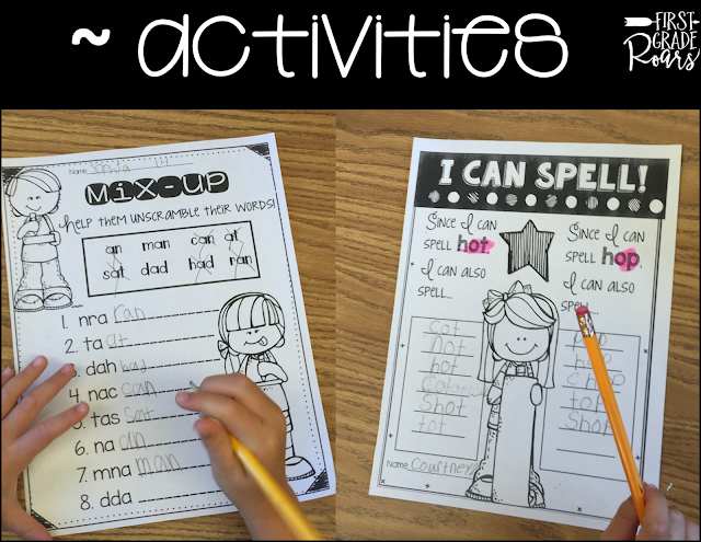 Spelling & Word Work - First Grade Roars!