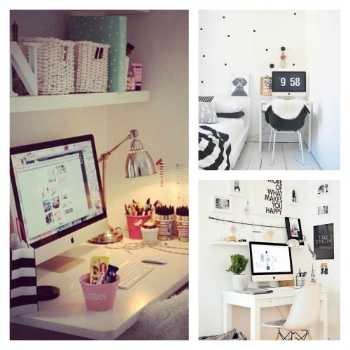 Una Pizca de Hogar: Donde poner una zona de trabajo en un piso pequeño