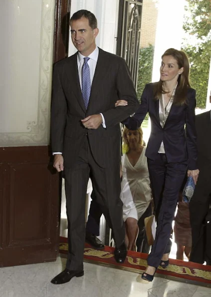 King Felipe and Queen Letizia meet with representatives of associations and foundations of victims of terrorism