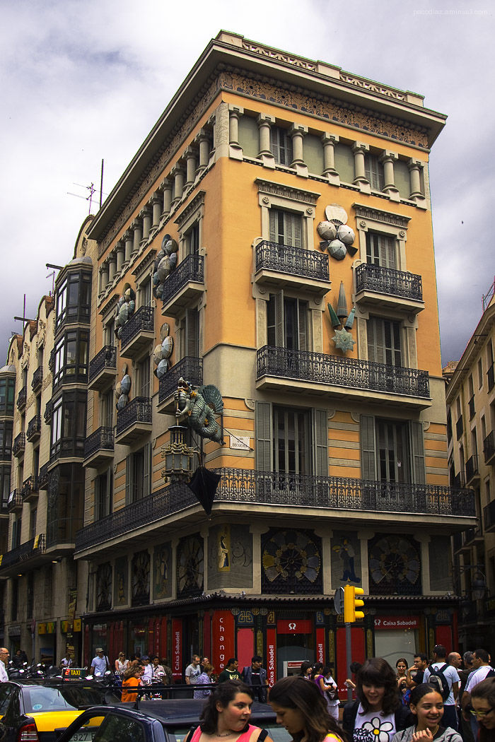 living the Ramblas Casa Bruno Cuadros or The Umbrella House