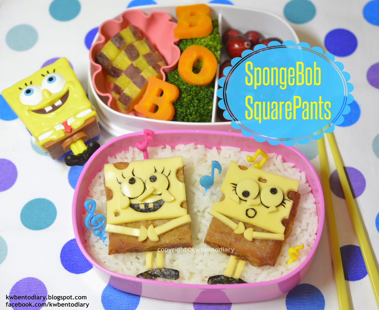 3 Simple Spongebob SquarePants Lunchbox Ideas 