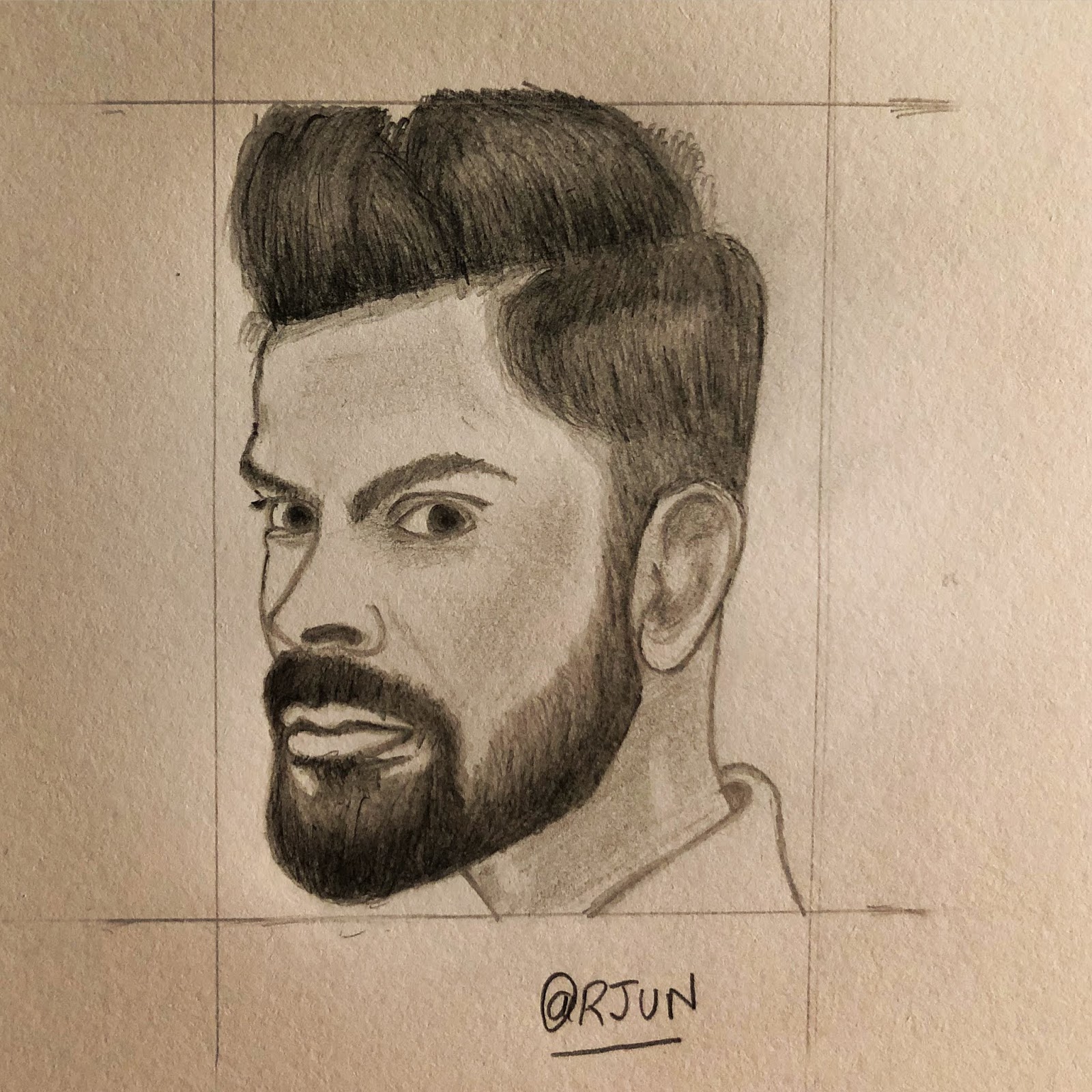 FilePortrait of Virat Kohli an Indian cricketer  Art by Sachin Jhajpg   Wikimedia Commons