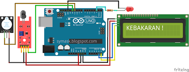 Cara menggunakan sensor api