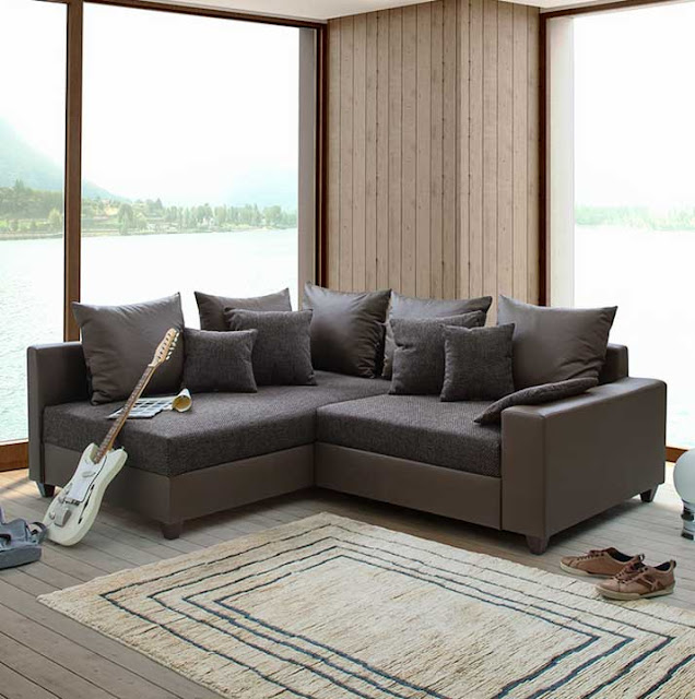 Kleine-ecksofas-günstig-Ideen-mit-einem-eleganten-Design-und-eine-Kombination-aus-den-besten-Zutaten-Kunstleder-und-Stoff-für-moderne-Wohnzimmer-Sofa