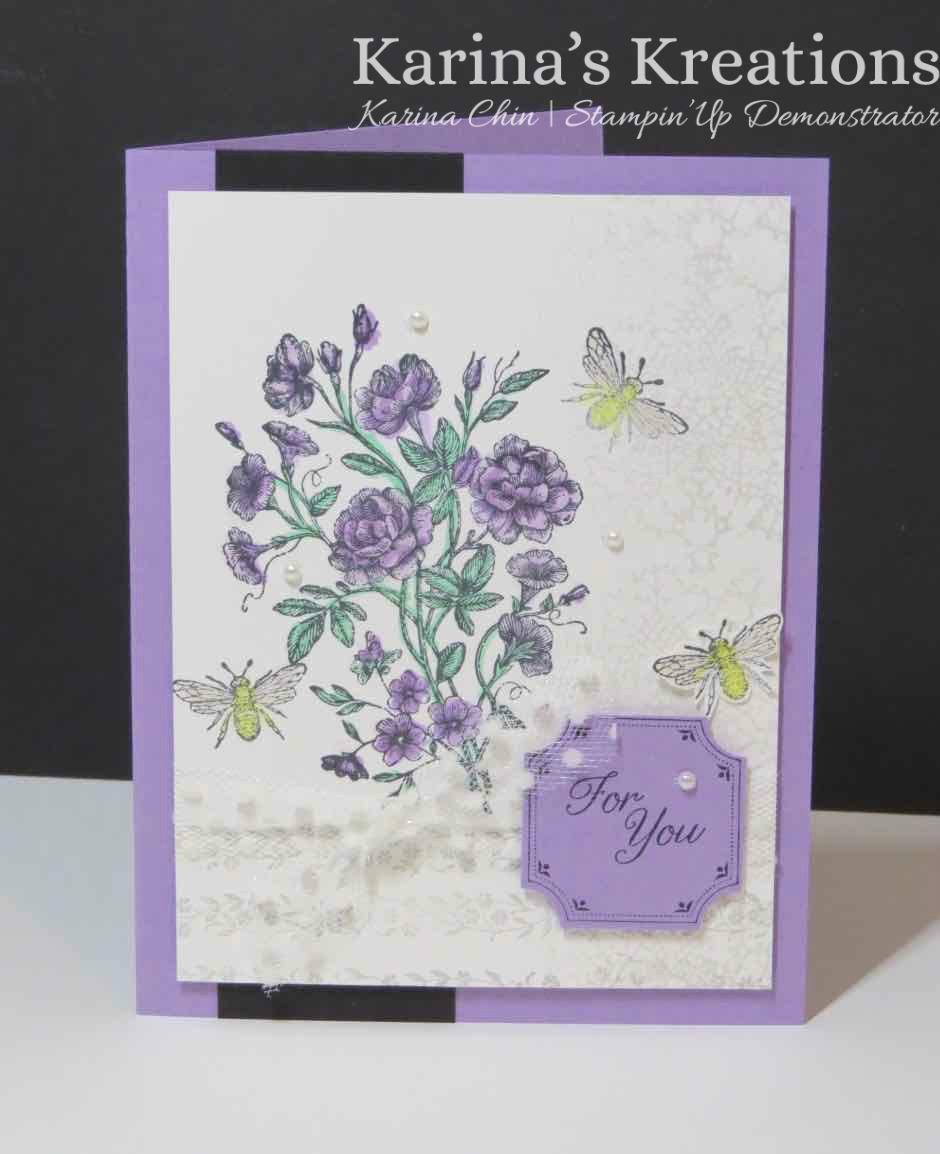 Stampin'Up Very Vintage Stamp Set! Karina Chin, Stampin' Up! Demonstrator