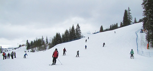 Końcowy odcinek czerwonej trasy nr 3 FIS