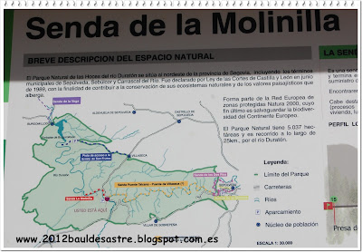 mapa senda de la Molinilla