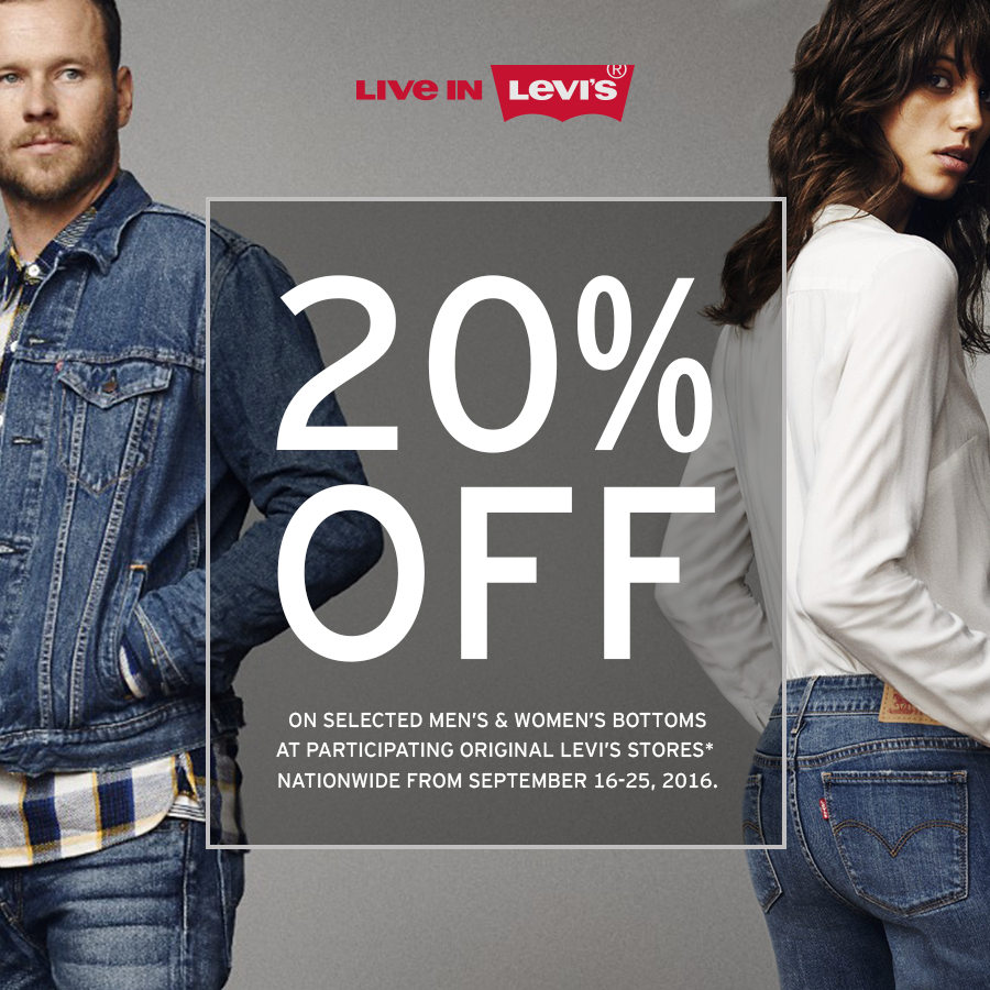 Manila Shopper: Levi's Jeans Promo: September 2016