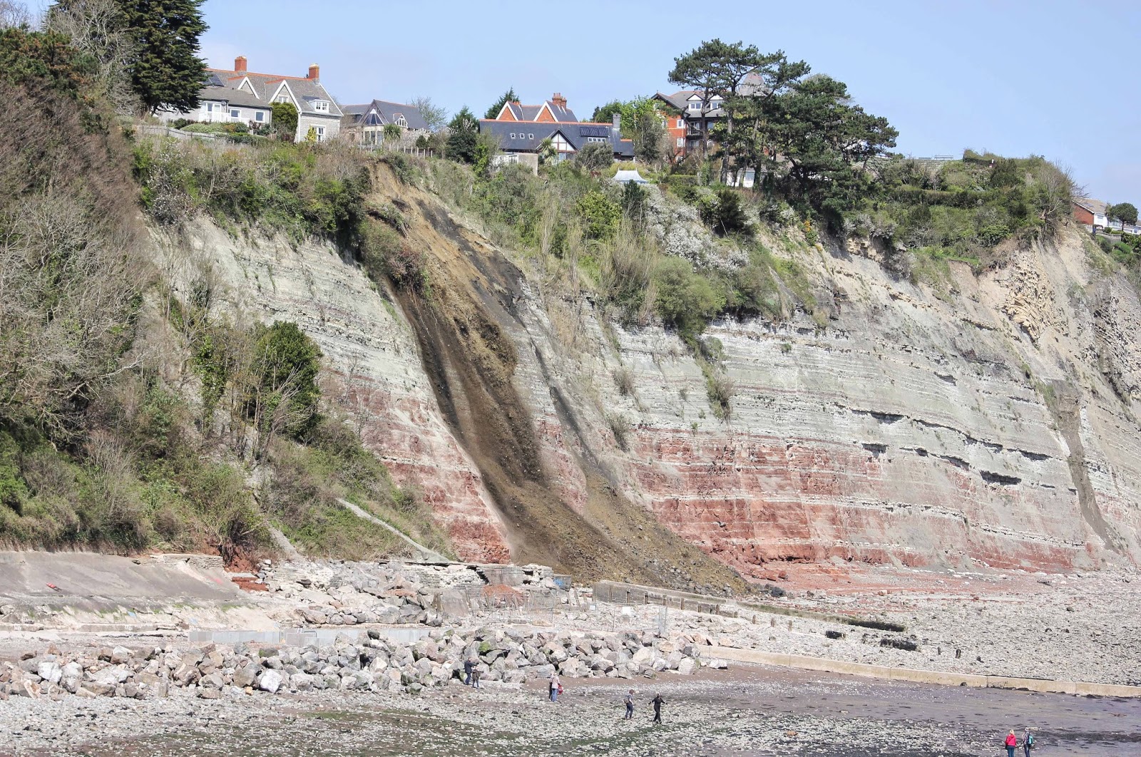 Penarth cliff landslide