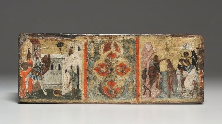  Ξύλινη βυζαντινή λειψανοθήκη με σκηνές από τον βίο του Ιωάννη του Βαπτιστή http://leipsanothiki.blogspot.be/