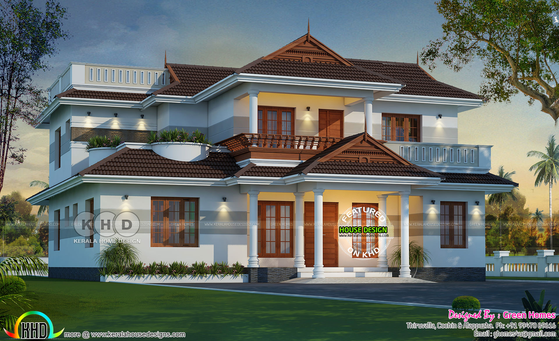 2550 Sq Ft Kerala Traditional Villa Architecture Kerala