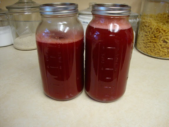 Almost 11 cups of juice extracted (with 3 cups of water)