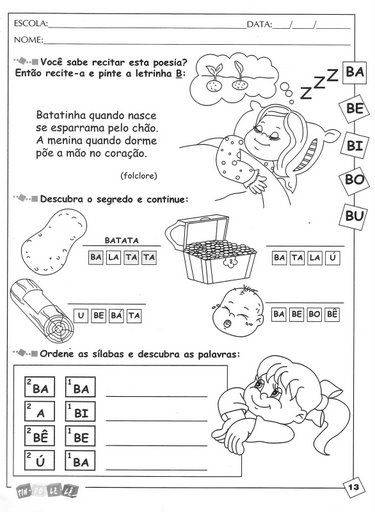 mundo colorido atividades a consoante b mundo colorido atividades a consoante b