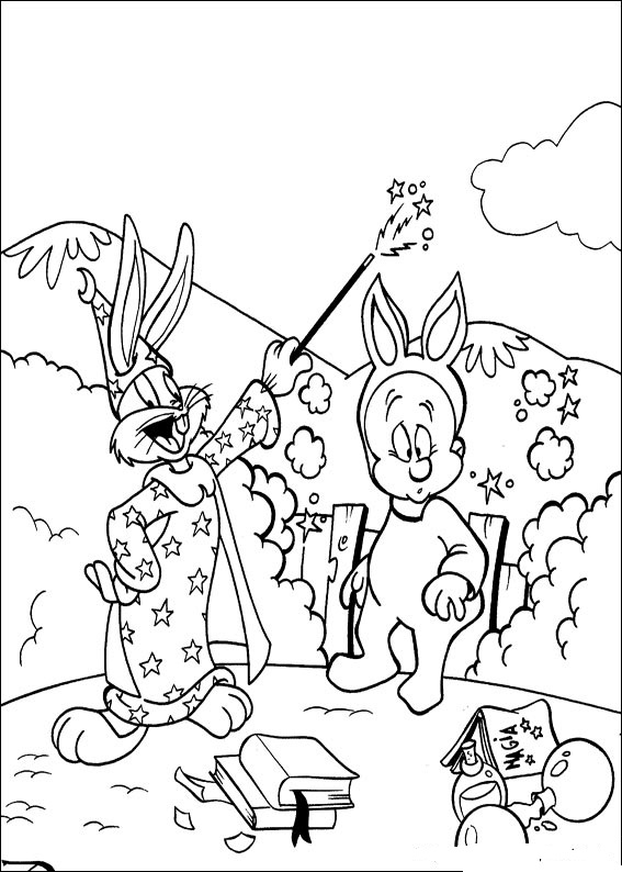 Fun Coloring Pages: Bugs Bunny (Rabbit) Coloring Pages
