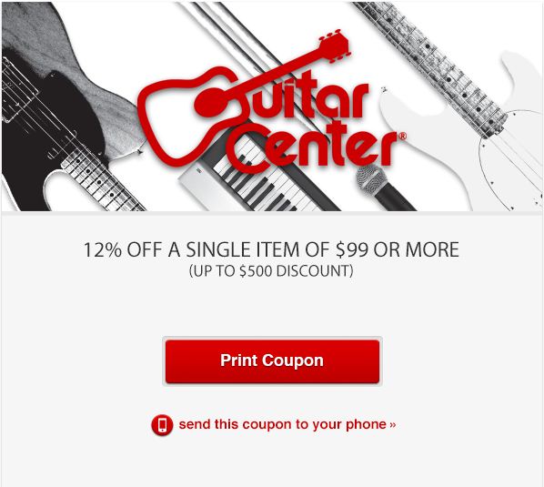 Guitar Center Printable Coupons December 2014