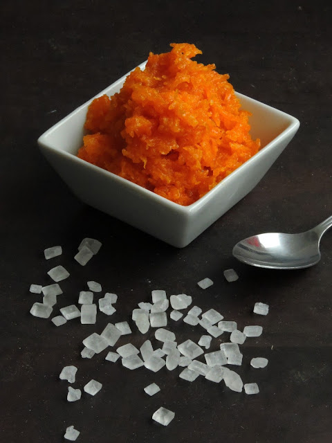 Rock candy Carrot Halwa