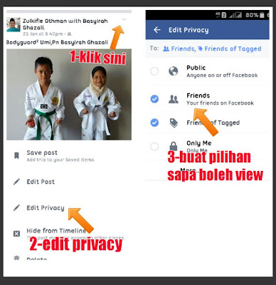 Cara Mudah Setting Privacy View Gambar Di Facebook Telefon Android 