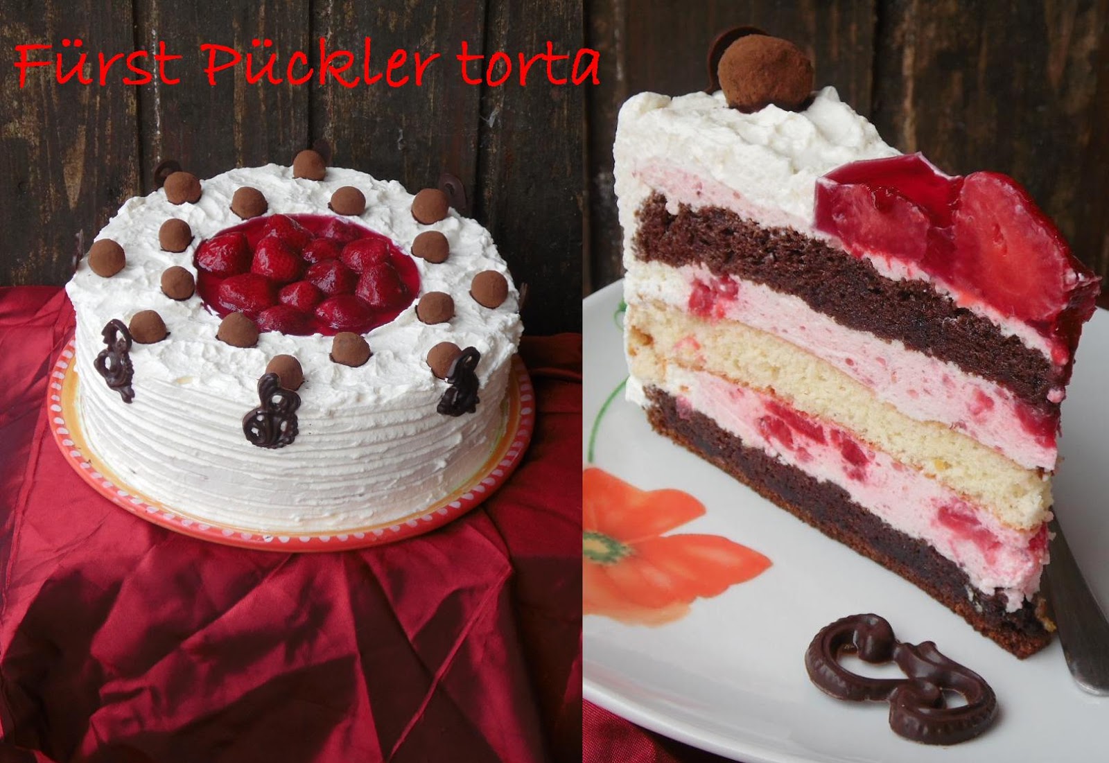 teller-cake: Fürst Pückler torta