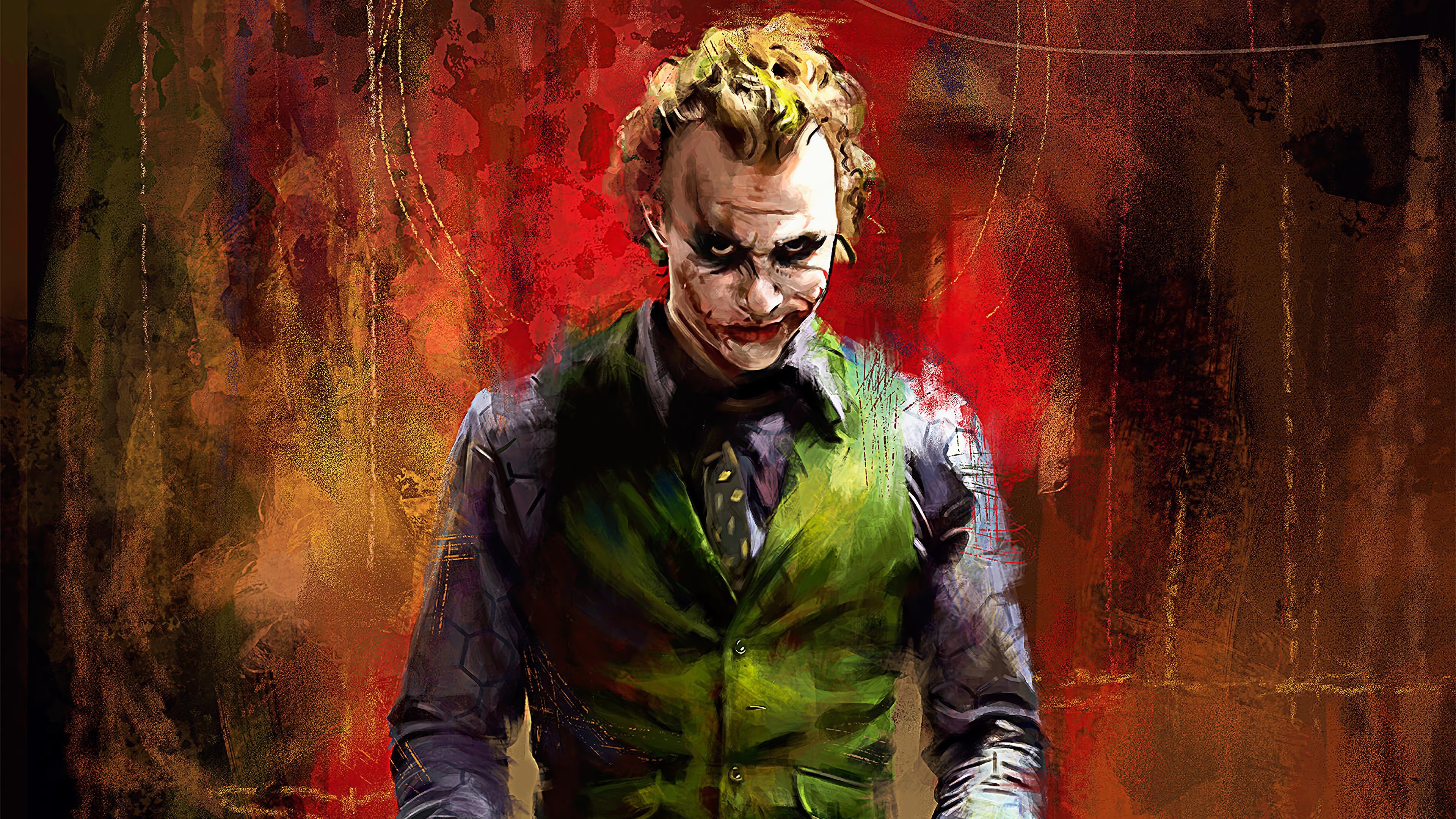Joker, Heath Ledger, 4K, #139 Wallpaper PC Desktop