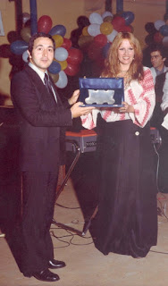Cipriani with actress Antonella Lualdi at the Giffoni film festival in 1975