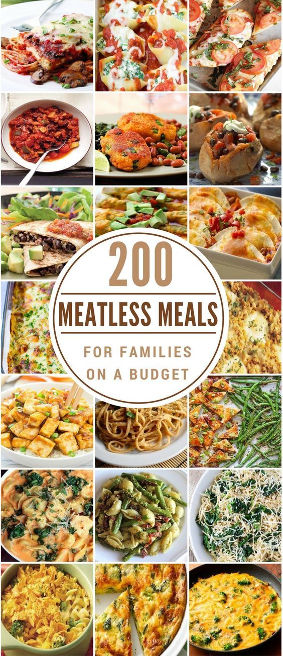 200 Meatless Meals for Families on a Budget The Easy Recipes Blog