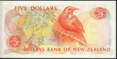 Nuova Zelanda 5 dollars 1989 P# 171c