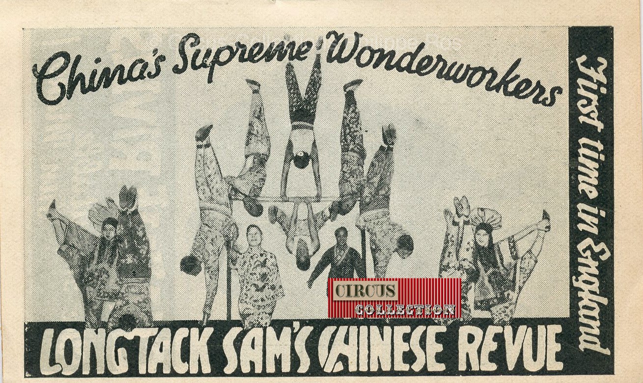 Chinas Supreme Wonderworkers Longtack sam'S Chinese revue , first time in England