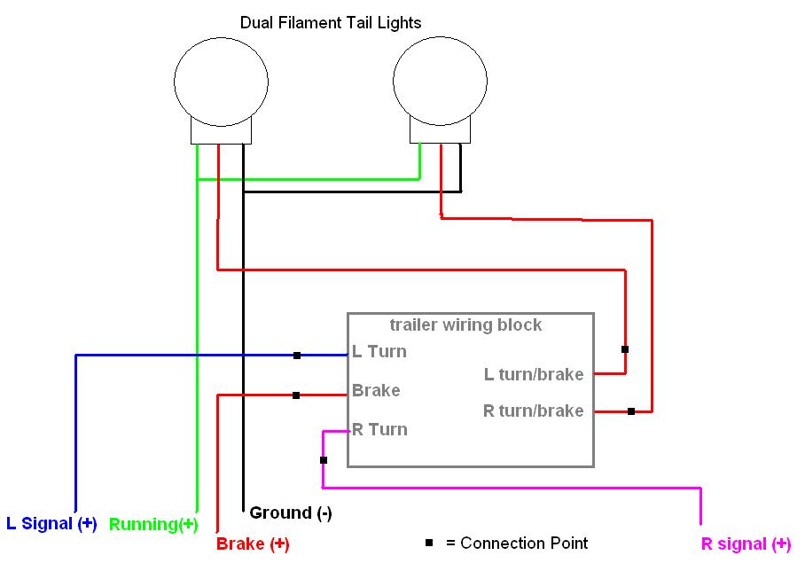 how to wire dual filament  3 wire tail light  turn signal or drl lights obd innovations blog How to Repair Table Lamp Socket 