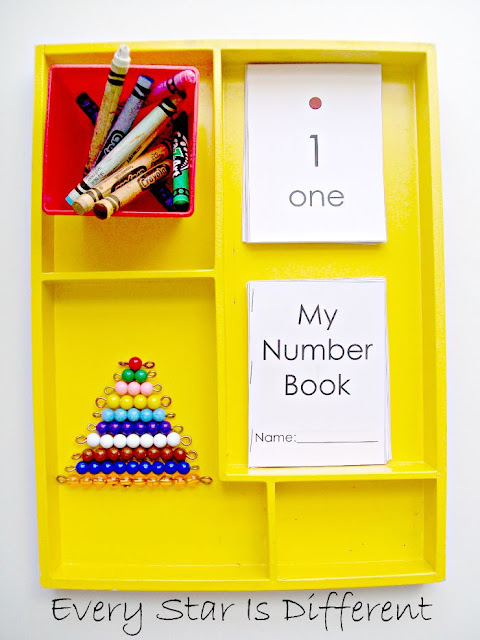 My Number Book Using Montessori Math Bead Bars