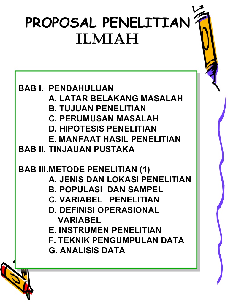 Contoh Proposal Penelitian Yang Baik Dan Benar Dicontoh