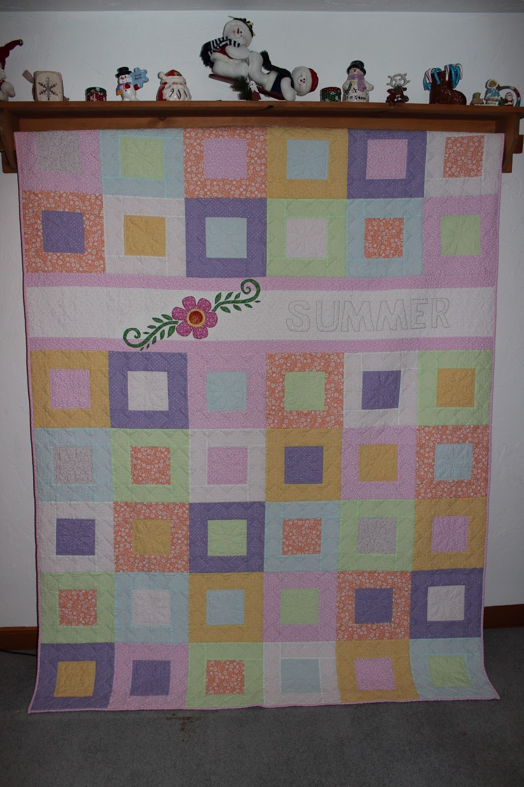Puddle Jumper Quilts 'n' things Pastel Flower Quilt